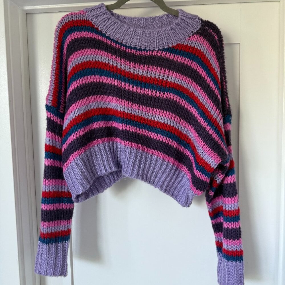 Bright Striped Spring Sweater